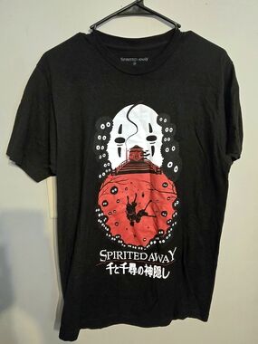 Spirited Away Black Short Sleeve Graphic Tee